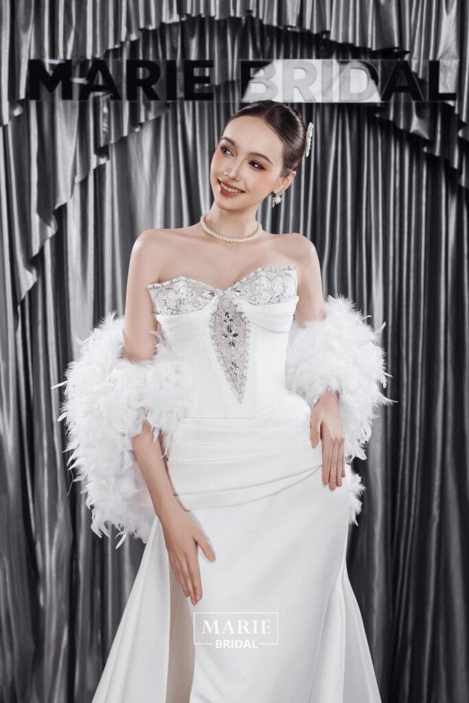 Wedding Dress – L169 + choàng