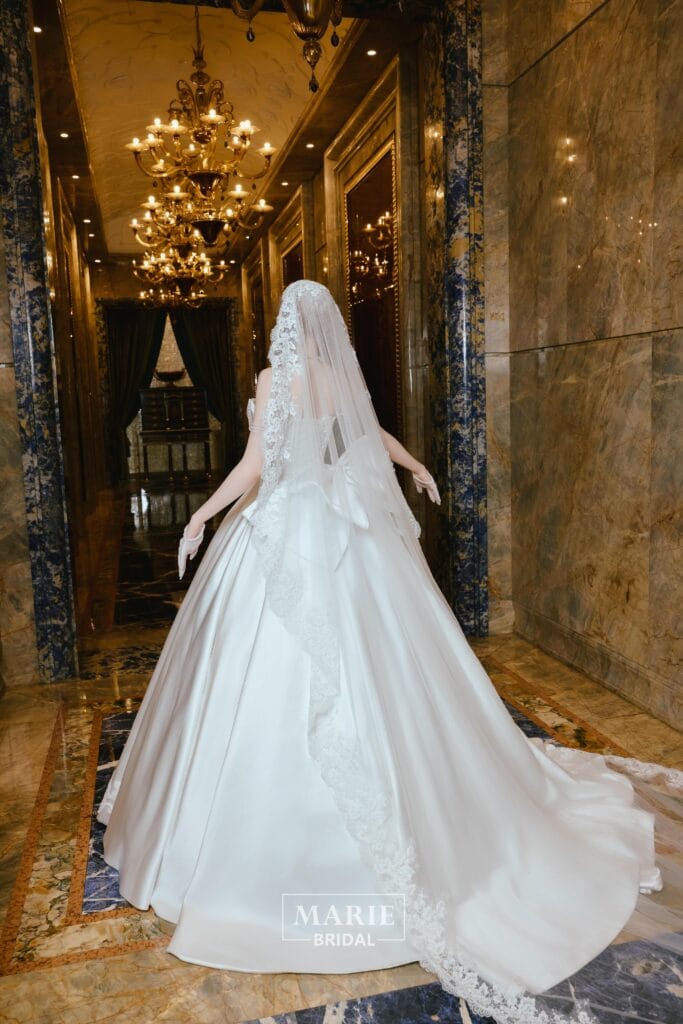 Ball Gown Dress – LM + peplum nơ