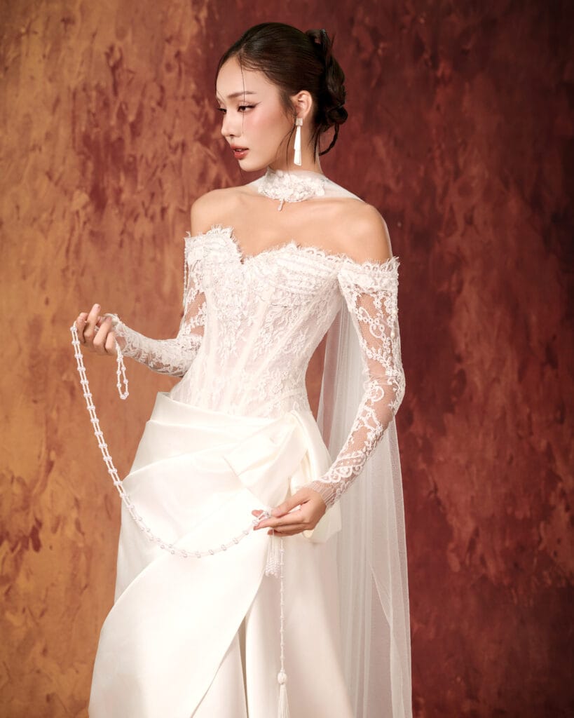 Wedding Dress – DA + choàng cổ