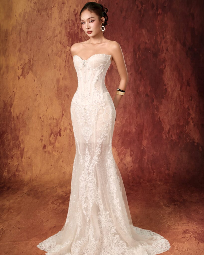 Wedding Dress – L + choàng tay